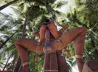 lara croft's ship sank now she sucks cocks for secret sperm repair 3d hentai game