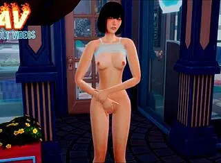 japanese moaning animation cunilingus fingering pussy lick outdoors?