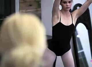 Two Ballerinas Lick Pussy Groping Small Tits Orgasm!