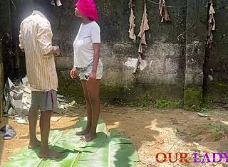 first time outdoor sex on plantain leaves with hardcore ride