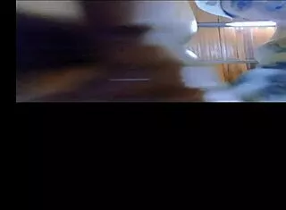 stepsis slips on glasses to slurp my throbbing cock homemade spread