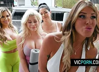 Hot Gangbang On Yoga Session