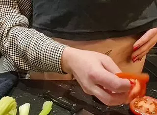 Kitchen Cock Torment Urethral Insertion Cucumber Ball Kicking Extreme