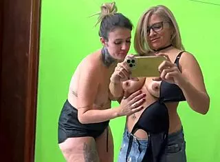 Caught professor masturbating! Sucked her wet then she gagged classmate cock!