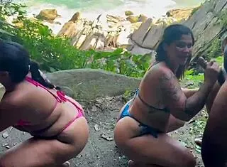 wild orgy in beach cave fucking that tall hottie! 🔥🍑💦😈