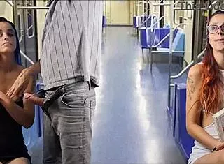 pervertido goza nos peitos da passageira de onibus em publico