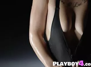 Big butt girl lacey channing hard workout and hot posing for playboy