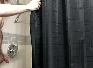 skinny femboy showers horny and obedient