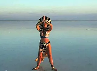 worship of god ra by mature belly dancer