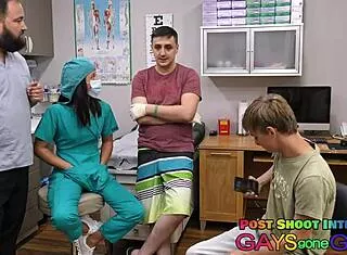 sterilized and castrated by two male surgeons