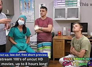 sterilized and castrated by two male surgeons