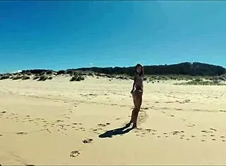 Travel Show Ass Driver - Ferrol Sasha Ikeyeva In A Bikini On Beautiful Spanish Doninos Beach