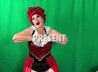 granny queen of hearts sucking a cock