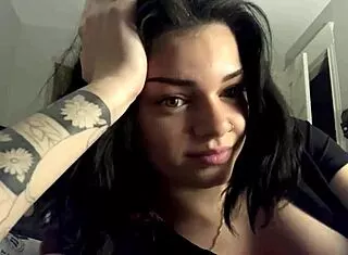 Horny girl shows off her big tits now