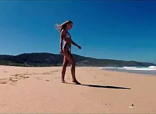 Travel Show Ass Driver - Ferrol Sasha Ikeyeva In A Bikini On Beautiful Spanish Doninos Beach