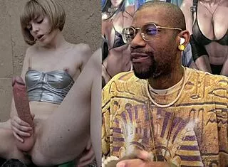 naked petite transgender girl getting hard