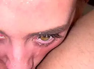 cum throatpie all my face after sloppy deepthroat in feet pose