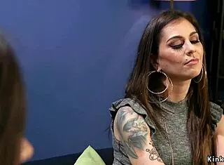 sex therapist whips lesbian patient during intense therapy session