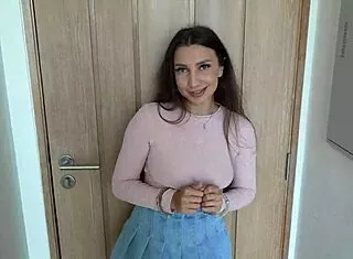 hot brunette breaks handcuffs and screws me