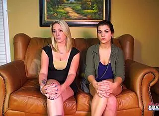 horny coed friends jennifer and vicky look for a tasty holiday cumtreat