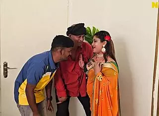 Doyel Bhabhi Hardcore Sex With Two Desi Guys Oldman And Young 18+ Boy