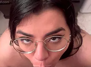 bbw slut gives sloppy blowjob until you cum on her face