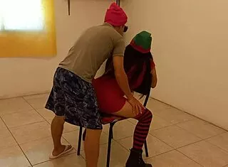 Venezuelan christmas in october i have sex with the entertainer of my stepsons christmas party very intense real homemade standing porn real moans