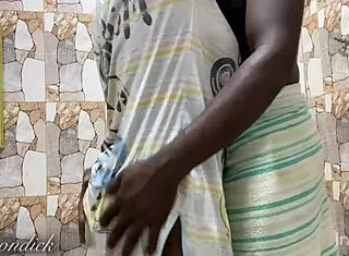 Stepmom took his long cock deep in the bathroom while dad was away