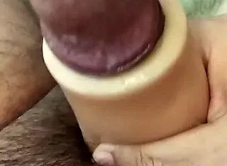 Thick cock masturbation slow motion