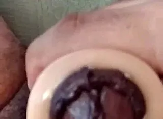 Thick cock masturbation slow motion