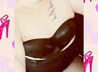 Flashing my pierced pussy in a pair of crotchless panties music video