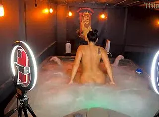 sheena ryder gets wild in hot tub sex with wca productions