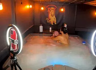 sheena ryder gets wild in hot tub sex with wca productions