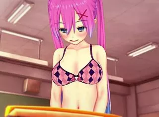 Pink Haired Girl Pleasuring Herself - Hot Hentai Preview