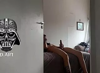 hidden cam catches man sniffing blonde clothes