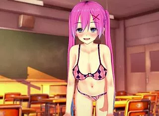 Pink Haired Girl Pleasuring Herself - Hot Hentai Preview