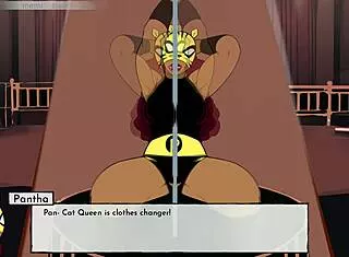 Pantha pole dancing in 18titans part 43 anime scene