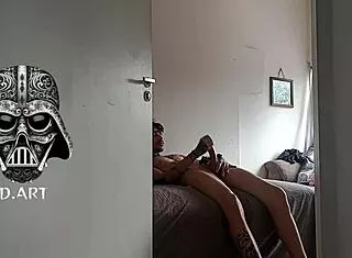 hidden cam catches man sniffing blonde clothes