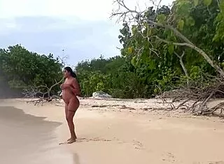 hot sex on a nudist beach with melani latina riding hard