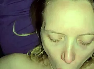 Milf Gets Facial After Rough Face Fuck