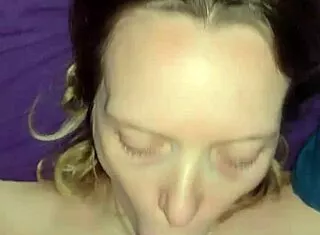 Milf Gets Facial After Rough Face Fuck