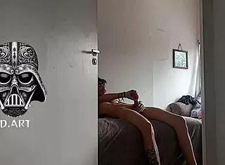 hidden cam catches man sniffing blonde clothes