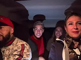 uber driver joins lesbians in hot car action