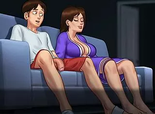 me quede solo con mi madrastra pervertida en summertime saga
