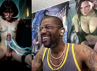 big breast transgender gets jerked