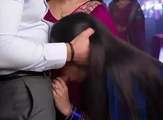 Bride sisters suck big cocks at wedding in group blowjob