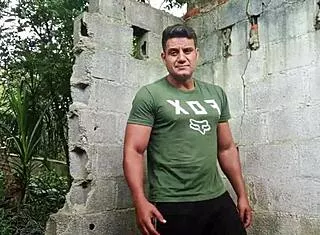 yuri gaucho stroking his huge cock hard