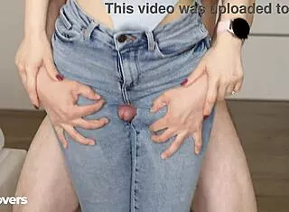 he dry humped my tight jeans ass then covered it in cum