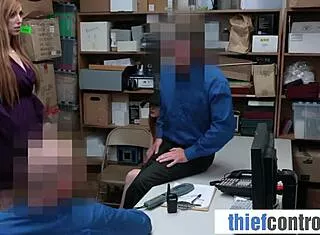 redhead milf and stepdaughter caught stealing at shop