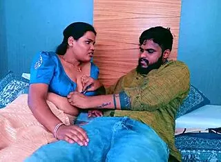 hot desi couple excited for the early morning romance
